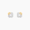 Hot Histoire d'Or Boucles D'Oreilles Puces Or Jaune Oxyde De Zirconium