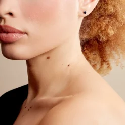 Best Histoire d'Or Boucles D'oreilles Puces Or Blanc Zubin Saphir