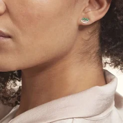 Histoire d'Or Boucles D'oreilles Puces Or Jaune  Sheelagh Emeraudes Diamants* Boucles D'Oreilles|Clous D'Oreilles