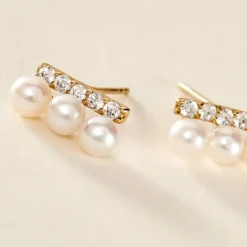 Histoire d'Or Boucles D'oreilles Puces Or Jaune Patxi Perles Oxydes* Boucles D'Oreilles|Clous D'Oreilles
