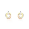 Histoire d'Or Boucles D'oreilles Puces Or Tricolore Vanadissa Diamants