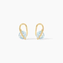 Histoire d'Or Boucles D'oreilles Puces Or Jaune Berecyntia Topaze* Boucles D'Oreilles|Clous D'Oreilles