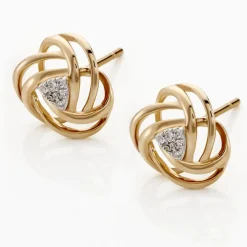 Outlet Histoire d'Or Boucles D'oreilles Puces Or Jaune Afua Diamants