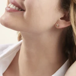 Outlet Histoire d'Or Boucles D'oreilles Puces Or Jaune Afua Diamants