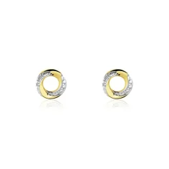 Histoire d'Or Boucles D'oreilles Puces Or Jaune Pamila Diamants* Boucles D'Oreilles|Clous D'Oreilles