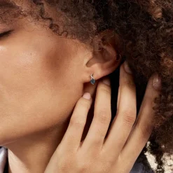 Online Histoire d'Or Boucles D'oreilles Puces Or Jaune Clothilde Topaze Et Oxydes or jaune topaze london blue