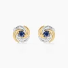 Histoire d'Or Boucles D'oreilles Puces Potentille Or Jaune Saphir* Boucles D'Oreilles|Clous D'Oreilles