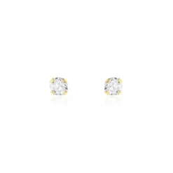 Histoire d'Or Boucles D'oreilles Puces Pepita De Zirconium or jaune oxyde