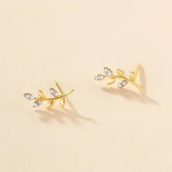 Histoire d'Or Boucles D'oreilles Puces Palmiro Or Jaune Diamant* Boucles D'Oreilles|Clous D'Oreilles