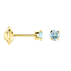 Histoire d'Or Boucles D'oreilles Puces Pepita Or Jaune Oxyde De Zirconium* Boucles D'Oreilles|Clous D'Oreilles