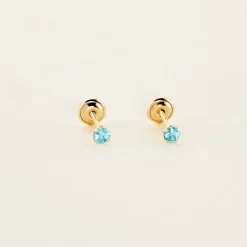 Histoire d'Or Boucles D'oreilles Puces Pepita Or Jaune Oxyde De Zirconium* Boucles D'Oreilles|Clous D'Oreilles