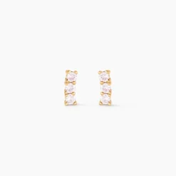 Histoire d'Or Boucles D'oreilles Puces Plaqué Or Jaune Alodia Oxyde De Zirconium* Boucles D'Oreilles|Boucles D'Oreilles Fantaisie