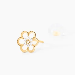 Histoire d'Or Boucles D'oreilles Puces Philine Fleur De Zirconium* Boucles D'Oreilles|Clous D'Oreilles