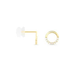 Histoire d'Or Boucles D'oreilles Puces Rimya Or Jaune Oxyde De Zirconium* Boucles D'Oreilles|Clous D'Oreilles