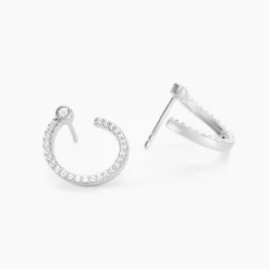 Histoire d'Or Boucles D'oreilles Puces Raffaela Argent Blanc Oxyde De Zirconium* Boucles D'Oreilles|Boucles D'Oreilles Fantaisie