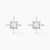 Best Histoire d'Or Boucles D'oreilles Puces Rhoda Argent Blanc Perle De Culture Oxyde