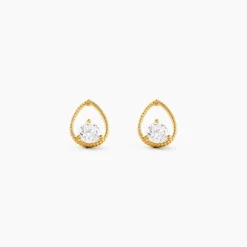 Histoire d'Or Boucles D'Oreilles Puces Rafiqa Or Jaune Oxyde De Zirconium* Boucles D'Oreilles|Clous D'Oreilles