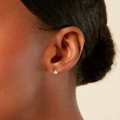 Histoire d'Or Boucles D'Oreilles Puces Rafiqa Or Jaune Oxyde De Zirconium* Boucles D'Oreilles|Clous D'Oreilles