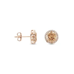 New Histoire d'Or Boucles D'oreilles Puces Rio Argent Rose Oxyde argent rose oxyde champagne