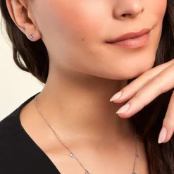 Histoire d'Or Boucles D'oreilles Puces Rio Argent Blanc Oxyde* Boucles D'Oreilles|Boucles D'Oreilles Fantaisie