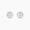 Histoire d'Or Boucles D'oreilles Puces Stelila Or Blanc Oxyde De Zirconium* Boucles D'Oreilles|Clous D'Oreilles