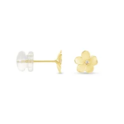 Histoire d'Or Boucles D'oreilles Puces Sakura Love Or Jaune Oxyde De Zirconium* Boucles D'Oreilles|Clous D'Oreilles
