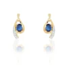 Histoire d'Or Boucles D'oreilles Puces Sagesse Or Jaune Saphir Et Diamant* Boucles D'Oreilles|Clous D'Oreilles
