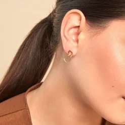 Outlet Histoire d'Or Boucles D'oreilles Puces Seyda Plaqué Or Jaune