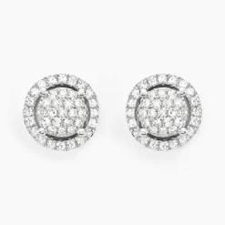 Histoire d'Or Boucles D'oreilles Puces Soleil D'hiver Or Blanc Diamant* Boucles D'Oreilles|Clous D'Oreilles