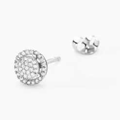 Histoire d'Or Boucles D'oreilles Puces Soleil D'hiver Or Blanc Diamant* Boucles D'Oreilles|Clous D'Oreilles