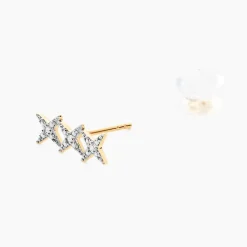 Histoire d'Or Boucles D'oreilles Puces Starlight Or Jaune Diamant* Boucles D'Oreilles|Clous D'Oreilles