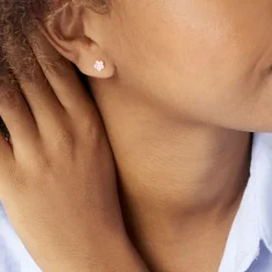 Outlet Histoire d'Or Boucles D'oreilles Puces Syna Fleur Or Jaune