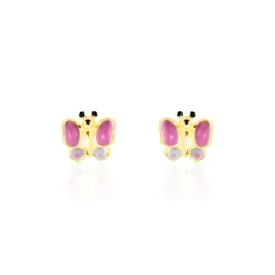 Histoire d'Or Boucles D'oreilles Puces Sienna Papillon Or Jaune* Boucles D'Oreilles|Clous D'Oreilles