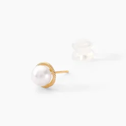 Histoire d'Or Boucles D'oreilles Puces Siera Or Jaune Perle De Culture* Boucles D'Oreilles|Clous D'Oreilles