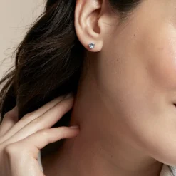 Histoire d'Or Boucles D'oreilles Puces Salona Or Blanc Topaze* Boucles D'Oreilles|Clous D'Oreilles