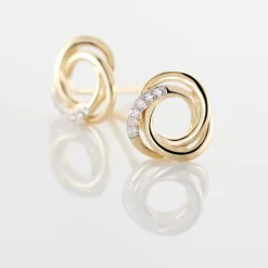 Histoire d'Or Boucles D'oreilles Puces Syrena Or Jaune Diamant* Boucles D'Oreilles|Boucles D'Oreilles Pendantes