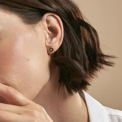 Histoire d'Or Boucles D'oreilles Puces Talisman Or Jaune Agate Diamant* Boucles D'Oreilles|Clous D'Oreilles