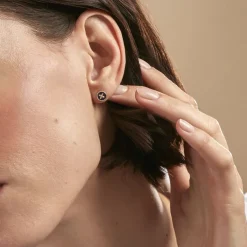 Histoire d'Or Boucles D'oreilles Puces Talisman Or Jaune Lapis Lazuli Diamant* Boucles D'Oreilles|Clous D'Oreilles