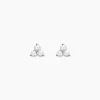 Discount Histoire d'Or Boucles D'oreilles Puces Thylane Argent Blanc Oxyde De Zirconium