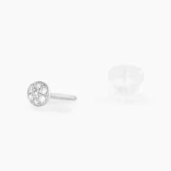 Hot Histoire d'Or Boucles D'oreilles Puces Teani or blanc diamant