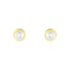 Histoire d'Or Boucles D'oreilles Puces Valliamee Diamante Or Jaune Perle De Culture* Boucles D'Oreilles|Clous D'Oreilles