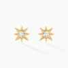 Best Histoire d'Or Boucles D'oreilles Puces Vangelis Or Jaune Diamant