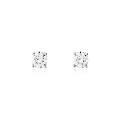 Histoire d'Or Boucles D'oreilles Puces Victoria Platine Blanc Diamant* Boucles D'Oreilles|Clous D'Oreilles
