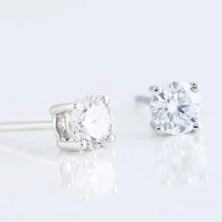 Histoire d'Or Boucles D'oreilles Puces Victoria Platine Blanc Diamant* Boucles D'Oreilles|Clous D'Oreilles