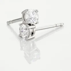 Histoire d'Or Boucles D'oreilles Puces Victoria Platine Blanc Diamant* Boucles D'Oreilles|Clous D'Oreilles