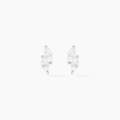 Histoire d'Or Boucles D'oreilles Puces Winter Sweetness Argent Blanc Oxyde* Boucles D'Oreilles|Boucles D'Oreilles Fantaisie
