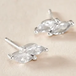 Histoire d'Or Boucles D'oreilles Puces Winter Sweetness Argent Blanc Oxyde* Boucles D'Oreilles|Boucles D'Oreilles Fantaisie