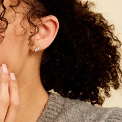 Histoire d'Or Boucles D'oreilles Puces Winter Sweetness Argent Blanc Oxyde* Boucles D'Oreilles|Boucles D'Oreilles Fantaisie