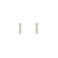 Histoire d'Or Boucles D'oreilles Puces Youssa Barrettes Or Jaune Strass* Boucles D'Oreilles|Clous D'Oreilles