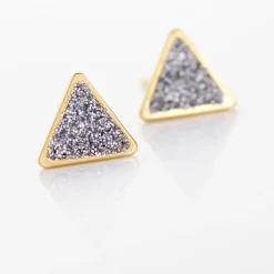 Hot Histoire d'Or Boucles D'oreilles Puces Yora Or Jaune